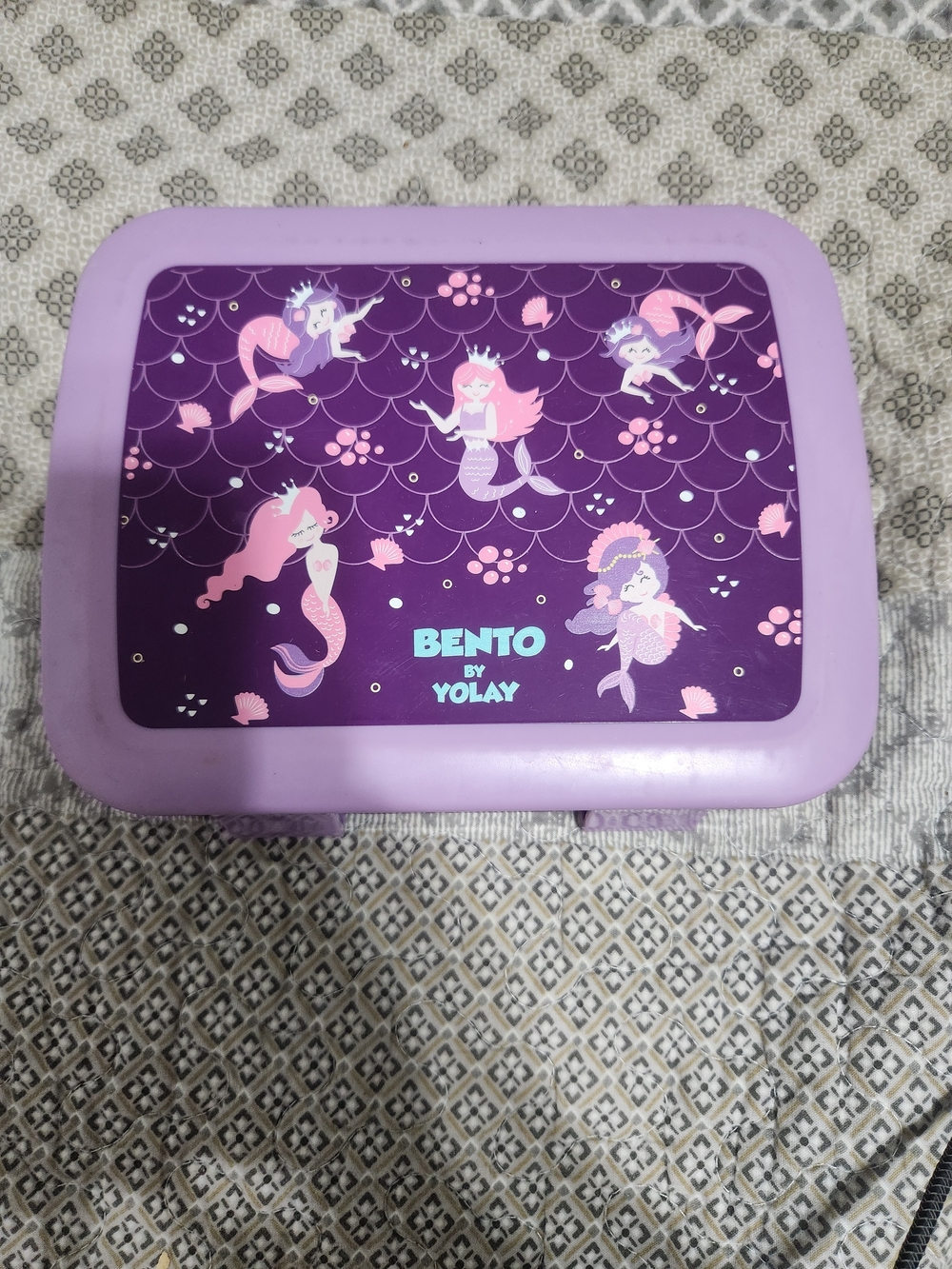 OLAY Kids Mermaid Bento Lunch Box - Purple & Pink